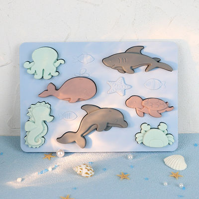 Puzzle BPA Eco libero del silicone del mondo dell'oceano amichevole per istruzione dei bambini