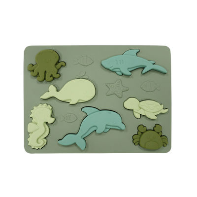 Puzzle BPA Eco libero del silicone del mondo dell'oceano amichevole per istruzione dei bambini