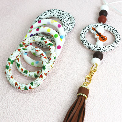 Il silicone ha stampato la O Ring Beads per tutta la catena chiave di uso DIY della gente o l'altra decorazione