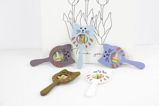 Silicone libero Teether di BPA per il commestibile di cura del bambino mettere i denti che lenisce i giocattoli di crepitio del silicone