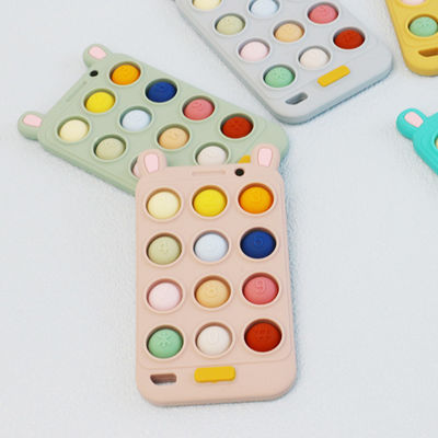 Forma libera Teethers del telefono cellulare del bambino del silicone di BPA per teeths del bambino di sollievo e di comodità dolorosi