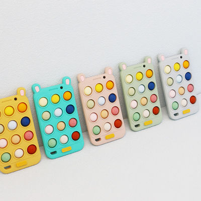 Forma libera Teethers del telefono cellulare del bambino del silicone di BPA per teeths del bambino di sollievo e di comodità dolorosi