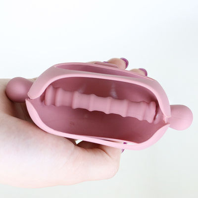 Vario silicone su ordinazione Teether della presa della maniglia di forma del maiale di forme per il bambino con le varie progettazioni