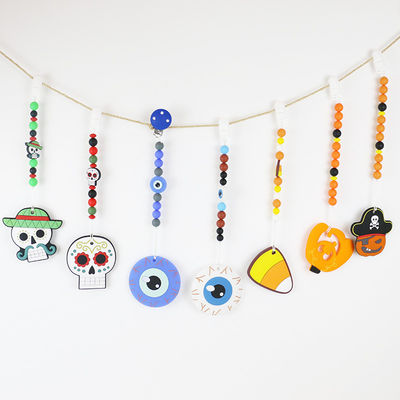Silicone molle e flessibile Teether per 0-36 mesi del bambino DIY del silicone di keychains del teether per Halloween