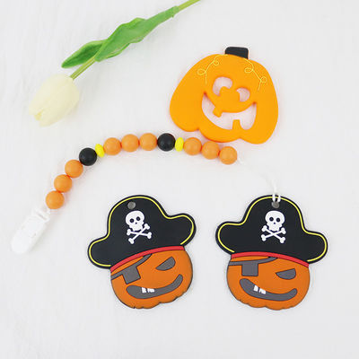Silicone molle e flessibile Teether per 0-36 mesi del bambino DIY del silicone di keychains del teether per Halloween