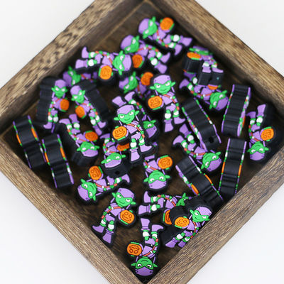Perle non tossiche su ordinazione mettere i denti del silicone con il foro per i focals di dentizione del bambino per natale di Halloween