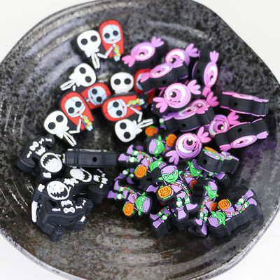Perle non tossiche su ordinazione mettere i denti del silicone con il foro per i focals di dentizione del bambino per natale di Halloween
