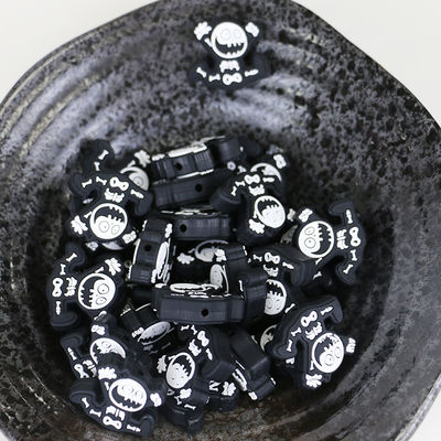 Perle non tossiche su ordinazione mettere i denti del silicone con il foro per i focals di dentizione del bambino per natale di Halloween
