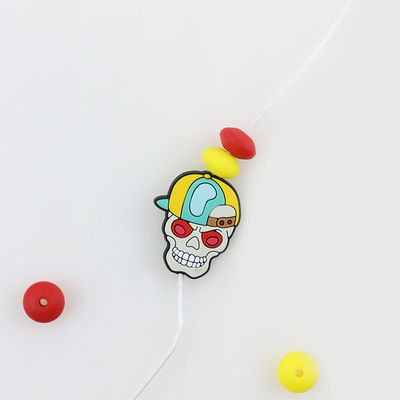 Perla focale di Halloween del cranio del silicone su ordinazione delle zucche per i keychains delle penne di DIY