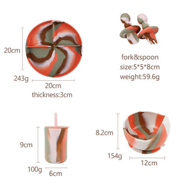 Del bambino del silicone delle piastrine del bene durevole sostanza tossica approvata dalla FDA non termoresistente