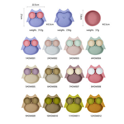 Il silicone non tossico del bambino ha diviso la lavastoviglie animale Safe delle piastrine di forma