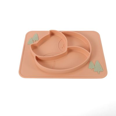 La ciotola pieghevole del silicone placca il multi animale colorato termoresistente