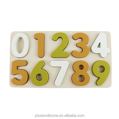 Puzzle didattico in silicone liscio con materiale non tossico ed ecologico