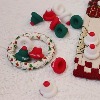 Paisen produttore personalizzato durevole divertimento serie di Natale perline 100% Sicuro silicone focali per professionisti