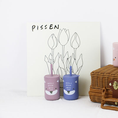 Alta flessibilità di stampa animali Silicone bambini tazza con cannuccio - Capacità 200ml - Ideale per bere