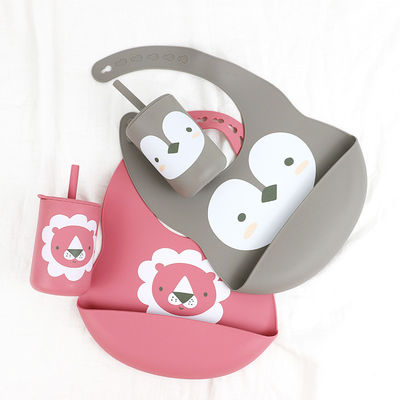 OEM Baby Feeding Bib - One Piece In A Polybag per bambini e neonati che nutrono un baule in silicone