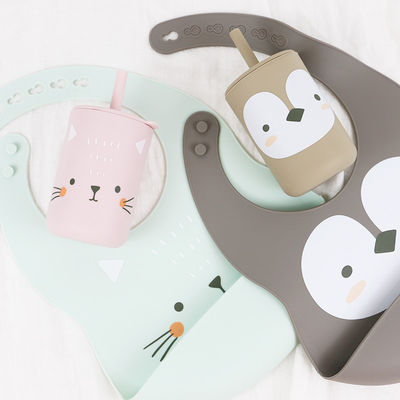 OEM Baby Feeding Bib - One Piece In A Polybag per bambini e neonati che nutrono un baule in silicone