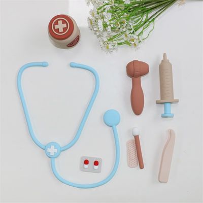 Prodotto ODM giocattoli per neonati in silicone con funzionalità di gioco di ruolo per dottori