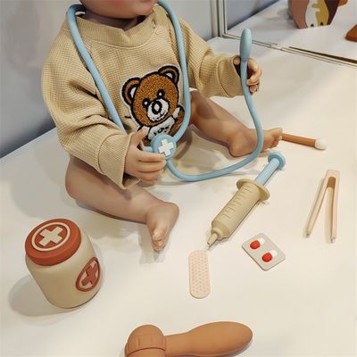 Prodotto ODM giocattoli per neonati in silicone con funzionalità di gioco di ruolo per dottori