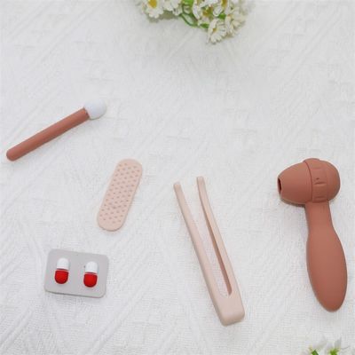 204g set di giocattoli per dottori in silicone customisato per bambini