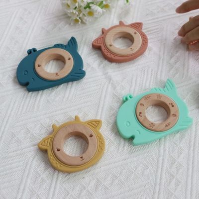 Calmare le gengive dolenti Silicone Bambino dentifricio dentifricio Gioco liscia pecora balena