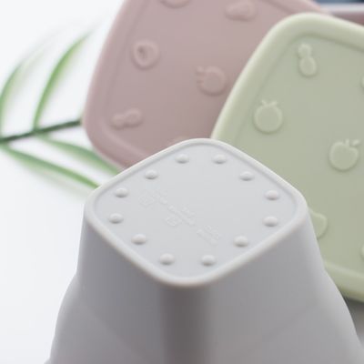 Coppa di silicone stampata con paglia 12*7*10cm Qualità