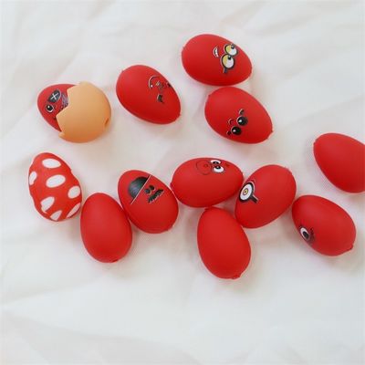 Perline per denti di silicone morbide, sicure, durevoli, perline per uova di Pasqua di silicone con buco per la creazione di penne