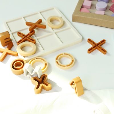 Intervallo di età 1-4 Puzzle di silicone promuove lo sviluppo cognitivo Educativo Puzzle di silicone XO Giocattoli