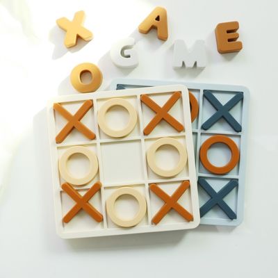 Intervallo di età 1-4 Puzzle di silicone promuove lo sviluppo cognitivo Educativo Puzzle di silicone XO Giocattoli