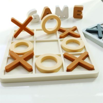 Intervallo di età 1-4 Puzzle di silicone promuove lo sviluppo cognitivo Educativo Puzzle di silicone XO Giocattoli