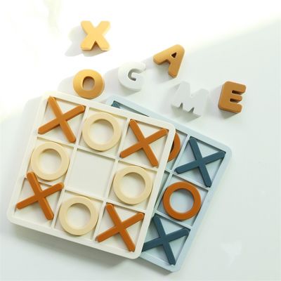 Intervallo di età 1-4 Puzzle di silicone promuove lo sviluppo cognitivo Educativo Puzzle di silicone XO Giocattoli