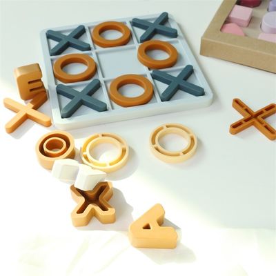 Intervallo di età 1-4 Puzzle di silicone promuove lo sviluppo cognitivo Educativo Puzzle di silicone XO Giocattoli