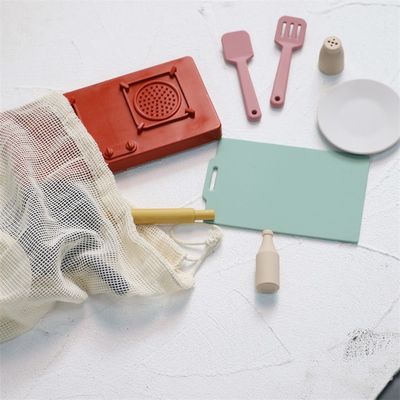 Fabbrica Nuovo arrivo Finge di giocare Set Cucina Giocattoli Montessori Educazione Silice Gel Cucina Giocattoli in silicone