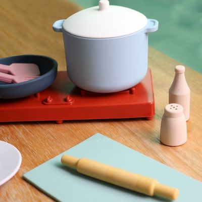 Fabbrica Nuovo arrivo Finge di giocare Set Cucina Giocattoli Montessori Educazione Silice Gel Cucina Giocattoli in silicone