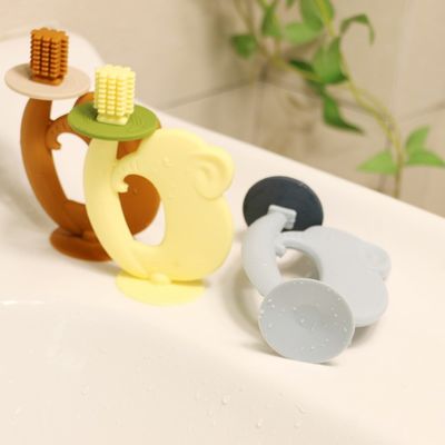 BPA Free Teether Silicone Tessitura morbida Facile da tenere Aiuta con dolore dentale Alleviare i migliori giocattoli per bambini denti
