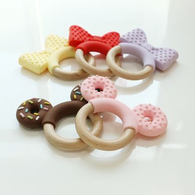 Flessibile set di denti di silicone per bambini con materiale non tossico e disegni di animali carini giocattoli per bambini neonati
