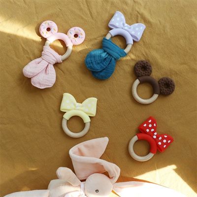 Flessibile set di denti di silicone per bambini con materiale non tossico e disegni di animali carini giocattoli per bambini neonati