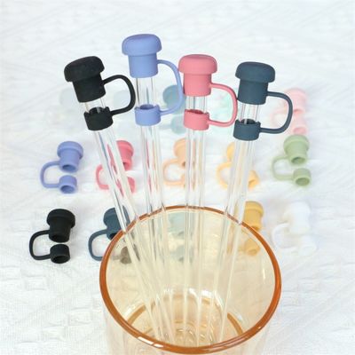 Non tossico Custom Made Silicone Straw Cover Toppers Cappello Cappello Per Tumblers Straw