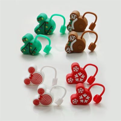 Fabbrica all'ingrosso e su misura Full Silicone Bpa Grado alimentare gratuito Silicone Straw Topper Caps per le cannucce da bere