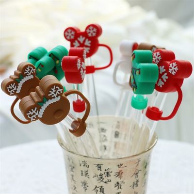 Fabbrica all'ingrosso e su misura Full Silicone Bpa Grado alimentare gratuito Silicone Straw Topper Caps per le cannucce da bere