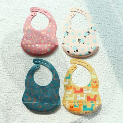 Bib di silicone per bambini impermeabile e impermeabile - resistente al disordine - orario dei pasti gratuito
