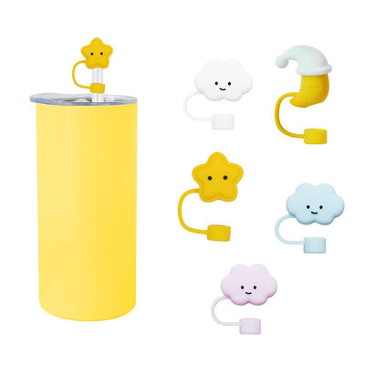 Diversi fiori di silicone di paglia di paglia cappello Toppers cappelli coperture per tazza Tumbler