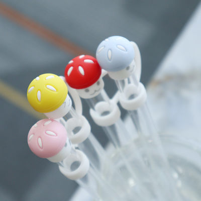 Disegno personalizzato per lo spazio pubblico per i funghi Topper di paglia da 10 mm per coppe di tumbler