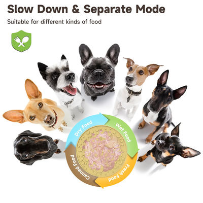 Custom New Labyrinth Design Fun Dogs Food Licking Puzzle Bowls Silicone BPA Free Pet Slow Feeder Dog Bowl Plate