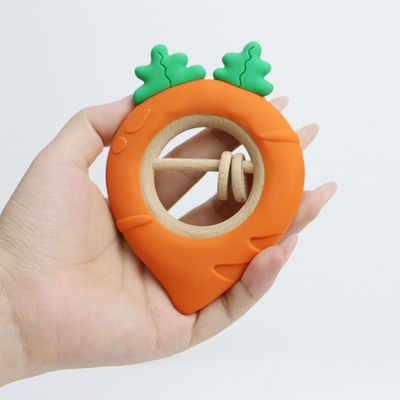Fabbrica di carote Bambino Bpa Gratuito Ingrosso Silicone Bambino giocattoli di denti Bpa Gratuito Bambino Forma Teether Perfetta dimensione per piccola mano