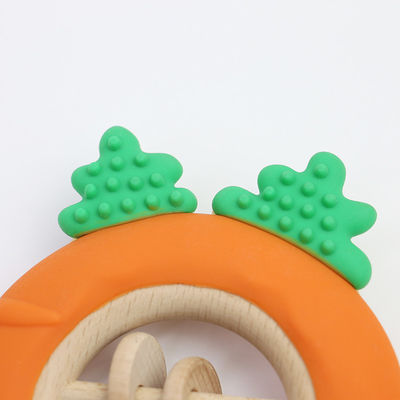 Fabbrica di carote Bambino Bpa Gratuito Ingrosso Silicone Bambino giocattoli di denti Bpa Gratuito Bambino Forma Teether Perfetta dimensione per piccola mano