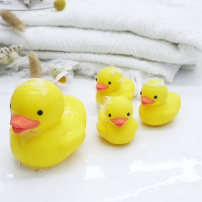 Fabbrica di silicone personalizzato ODM OEM giocattoli per bagno per bambini PVC libero BPA libero materiale sicuro 100% giocattoli di anatra di silicone