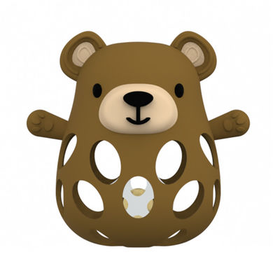 Animal Fox And Bear Grade Medical Relief for Babies 0-6 Months Calms Teething Pain Silicone Teether for Babies with Easy-Grab