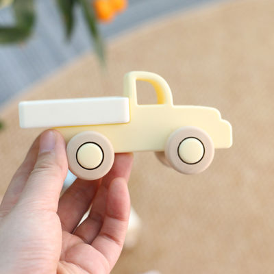 Prodotti alimentari Silicone giocattolo di dentizione per bambini per i molli Bambini giocattoli per bambini 3+ Prodotti alimentari Silicone auto trattore Silicone giocattoli per bambini