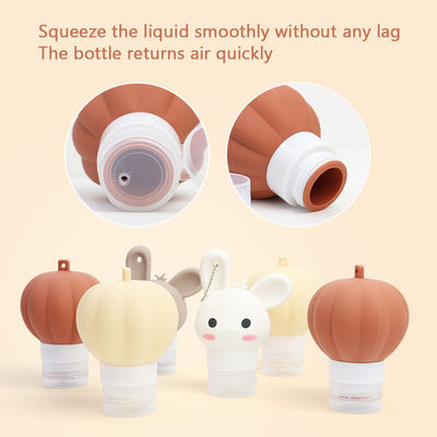 Commercio all'ingrosso 90ML Portable Leak Proof Squeezable Cosmetic Container Travel Kit Silicone Shampoo Travel Bottle Set Per Prodotti igienici